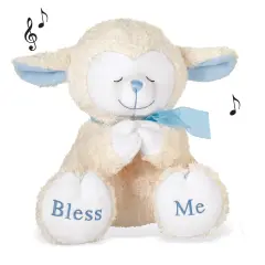 Collections Etc Musical Praying Plush Lamb