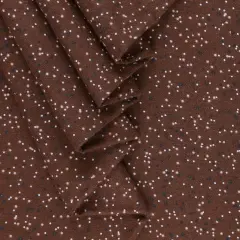 Mook Fabrics Dotted Flannel Fabric [108 in. Wide] - By The Yard Chestnut