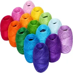 8 Rainbow Colors for Crochet
