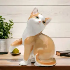 Ceramic Mini Cat Figurine, Home D&eacute;cor, Gift for Her, Gift for Mom, Kitchen D&eacute;cor, Cat Lovers Gift, Pet Loss Gift