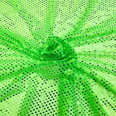 1 Yard Neon Green Confetti Sparkle Mesh Fabric Polyester Mini Sequin Tulle 42&Prime; Wide