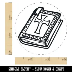 Medieval Holy Bible Book Crusades Self-Inking Rubber Stamp Crafting Planners Yellow