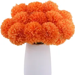 12 Pcs Artificial Chrysanthemums Fall Flowers