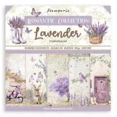 Stamperia Double-Sided Paper Pad 8"X8" 10/Pkg-Lavender, 10 Designs/1 Each