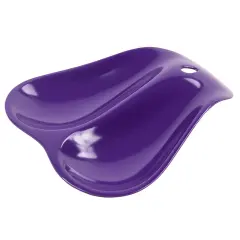Hutzler Twin Double Melamine Spoon Rest - Sleek Design Holds 2 Large Spoons Violet