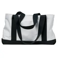 Liberty Bags&reg; P & O Cruiser Tote WHITE/ BLACK