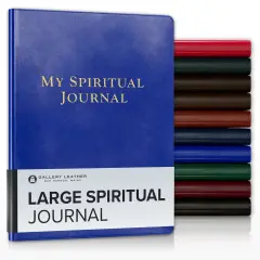 Gallery Leather Large Spiritual Journal - 9.75"x7.5" Acadia Malibu