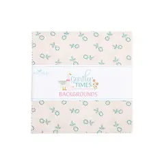 Gentler Times Backgrounds 5" Square Pack (Charm Pack / 5" Stacker) by Lori Holt for Riley Blake (5-16470B-42)