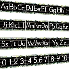 12Pcs Alphabet Bulletin Board Strips Set
