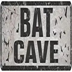 Bat Cave Metal Street Sign Vintage