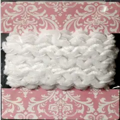 Michaels White Crushed Velvet Blushing Blooms Zig Zag Trim