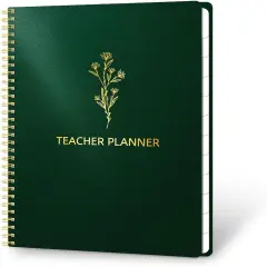 Teacher Planner 2025-2026 - 8.5&rdquo;x11.5&rdquo; (Dark Green)