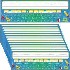 48 Pcs Flat Cursive Name Plate for Desk Traditional Cursive Nameplates