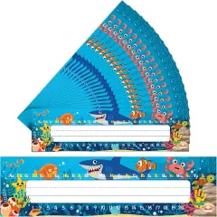 36pcs Desk Name Tags, Self Adhesive Nameplates Number Alphabet for Classroom