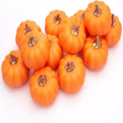 12 Artificial Fake Pumpkin Decor