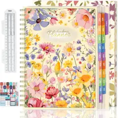 Academic Planner 2025-2026 - 8.5 x11 (Floral)
