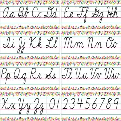 Confetti Cursive Writing Bulletin Board (TCR8764)