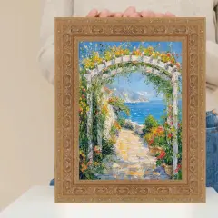 Wide Sistine Chapel Gold Italian Picture Frame 11x17 frame