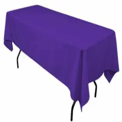 Rectangular Purple Polyester Tablecloth 60&times;144 Inch Elegant D&eacute;cor for Weddings, Parties & Banquets