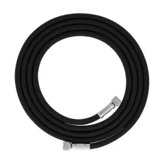 Premium 10 Foot Nylon Braided Airbrush Hose - 1/8" BSP Air Brush Adapter Fitting Connectors on Both Ends (Hose color may vary)