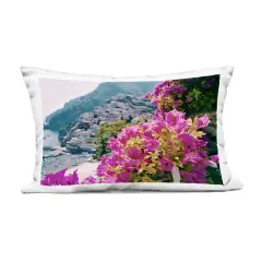 Stupell Industries Flowers In Positano Outdoor Pillow, 14 x 7 x 20