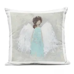 Stupell Industries Soft Angel Impression Outdoor Pillow, 18 x 7 x 18