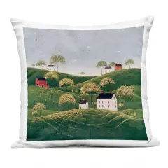 Stupell Industries Rolling Hills in Countryside Village Outdoor Pillow, 18 x 7 x 18