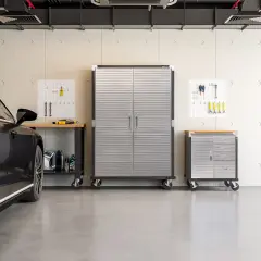 Seville Classics UltraHD Rolling Workstation, 36" W x 24" D x 37.5" H Graphite