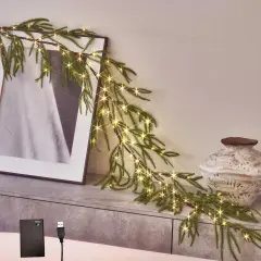 Lighted Norfolk Pine Garland