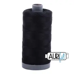 Black (2692) | 28wt Large Spool (750M / 820Y) | Aurifil Thread