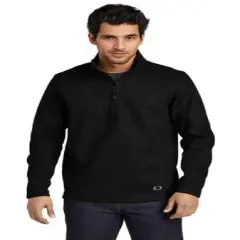 OGIO&reg; Grit Fleece Half Zip Blacktop