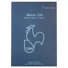 Hahnem&uuml;hle Skizze Gluebound Sketch Pad - 16.53" x 23.38", 50 Sheets, 120 gsm