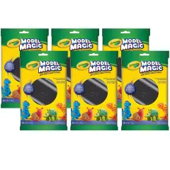 Model Magic&reg; Modeling Compound, Black, 4 oz Packs, 6 Packs