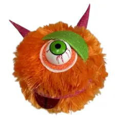 7" Furry Monster Ornament: Orange