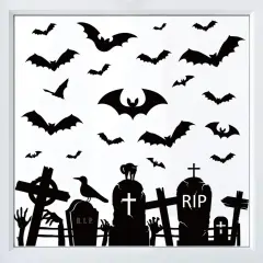 Halloween Bats Window Clings