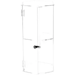 Plymor Clear Acrylic Hexagonal Locking Display Case, 1 Shelf