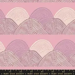 Floradora Purple Lavender Geometric Mountain 43"/44" Fabric Per Yard