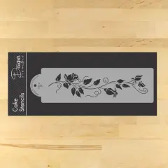 Rose Cake Stencil Tier #3 | C563 by Designer Stencils | Stencils for Royal Icing, Airbrush, Dusting Powder |