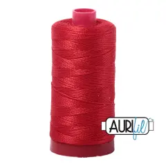 Lobster Red (2265) | 12wt Large Spool (325M / 356Y) | Aurifil Thread