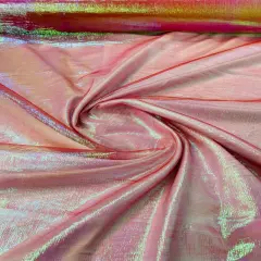 1 Yard Crush Iridescent Organza Fabric Lightweight Sheer Nylon Acrylic for Decor Costumes 44/45 Inch Width Red