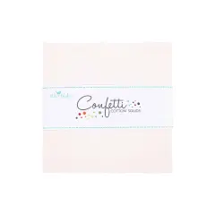 Confetti Cotton 5" Square Pack (Charm Pack / 5" Stacker) in Champagne Pink byfor Riley Blake (5-120-CHAMPAGNE-42)