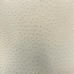 1 Yard Faux Leather Vinyl Fabric Ostrich Texture Upholstery Handbags Wallets 54" Width Beige