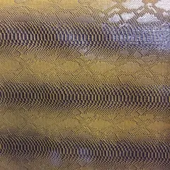 1 Yard Faux Snake Skin Vinyl Fabric For Automotive Upholstery Handbags Crafts 54 Inch Width Yellow