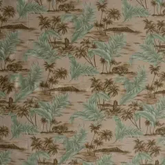1 Yard Island Areca Palm Peachskin Fabric For Apparel Sewing And Craft Projects 45 Inch Khaki