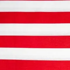 1 Yard Striped Poly Cotton Fabric Soft, Durable, Machine Washable & Home Use 59 Inches Wide Red