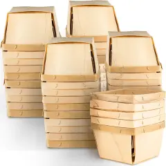 4&rdquo; Square Vented Wood Boxes For Fruit Crafts, and Decor