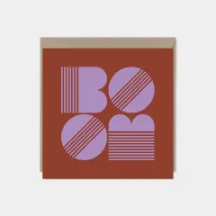 "BOOM" Boccaccio Square Card