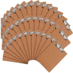 Clipboards, 42 Pack Hardboard Office Clipboards Low Profile Clip Standard A4 Letter Size, ECO Friendly