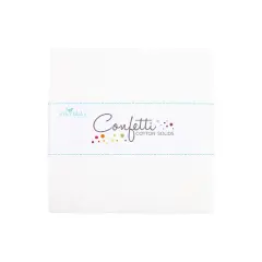 Confetti Cotton 5" Square Pack (Charm Pack / 5" Stacker) in Cloud byfor Riley Blake (5-120-CLOUD-42)
