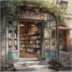 Bookstore Paint by Number Adult,Paint by The Numbers for Adults,16x20inch